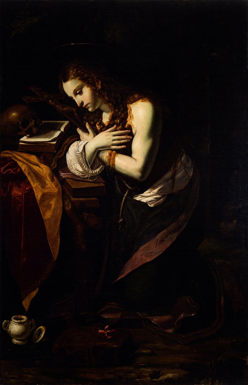 Den angrende Maria Magdalena, 1625-1630. av Giovanni Francesco Guerrieri