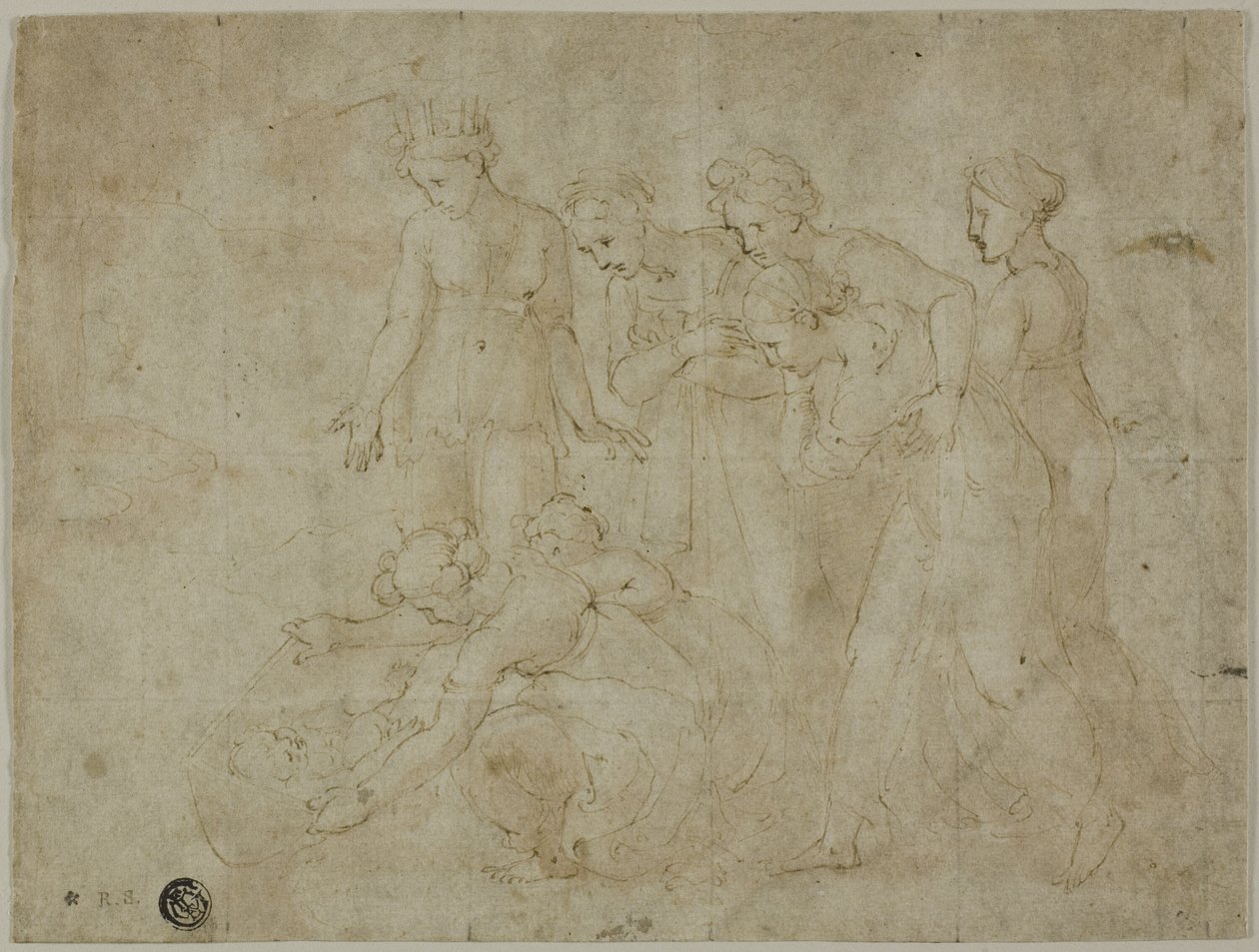 Funnet av Moses av Giovanni Francesco Penni