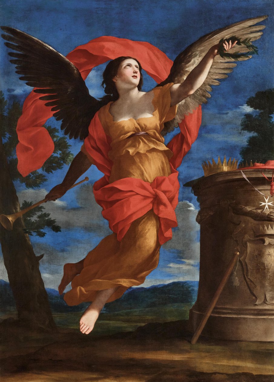 Allegory of Fame, mellom 1646 og 1648. av Giovanni Francesco Romanelli