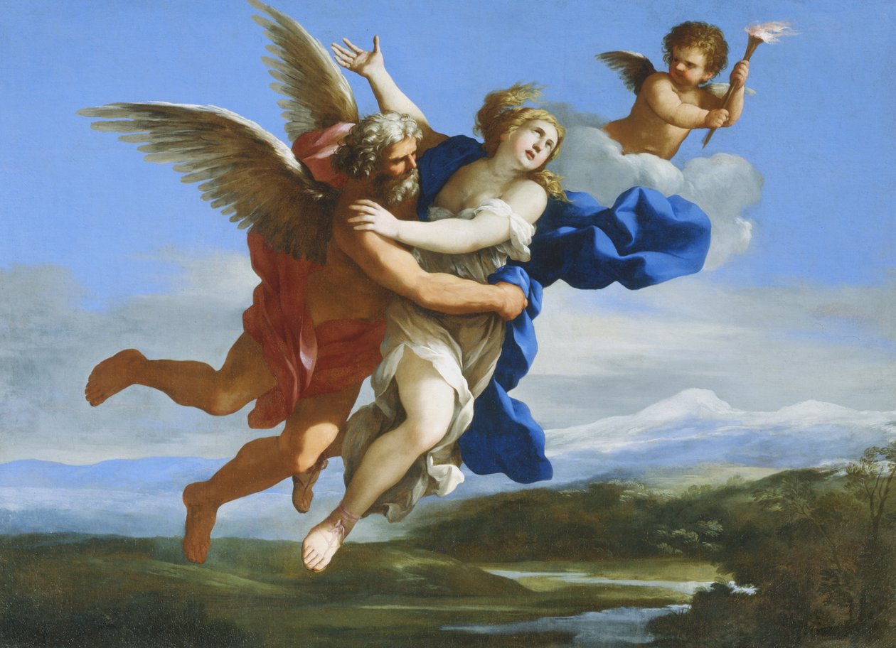 Boreas bortfører Oreithya av Giovanni Francesco Romanelli