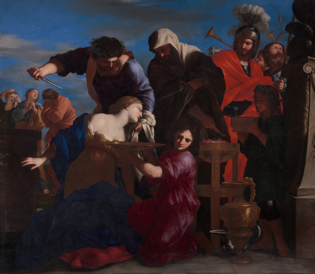 Offeret til Polyxena. av Giovanni Francesco Romanelli