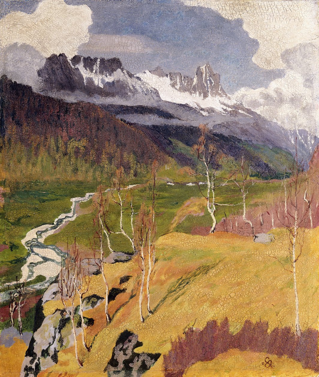 Høstlandskap; Herbstlandschaft, 1903 av Giovanni Giacometti