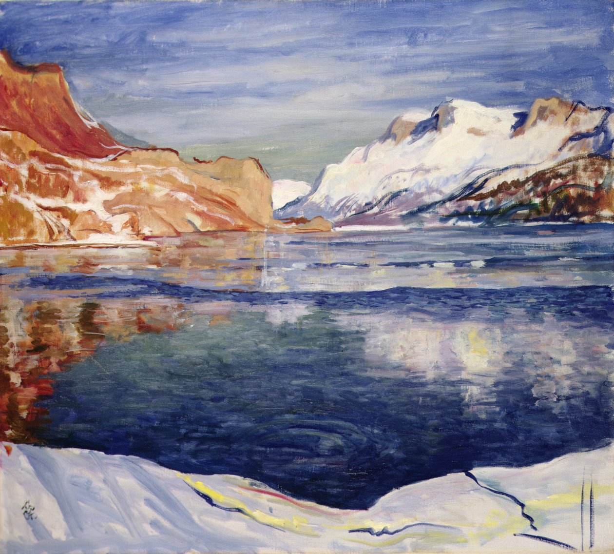 Lago hai gela (som frysing), maloj av Giovanni Giacometti
