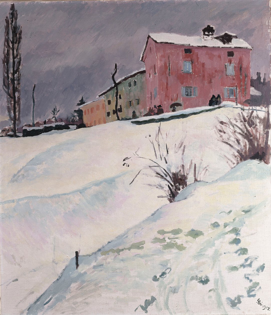Det røde hus, 1912 av Giovanni Giacometti