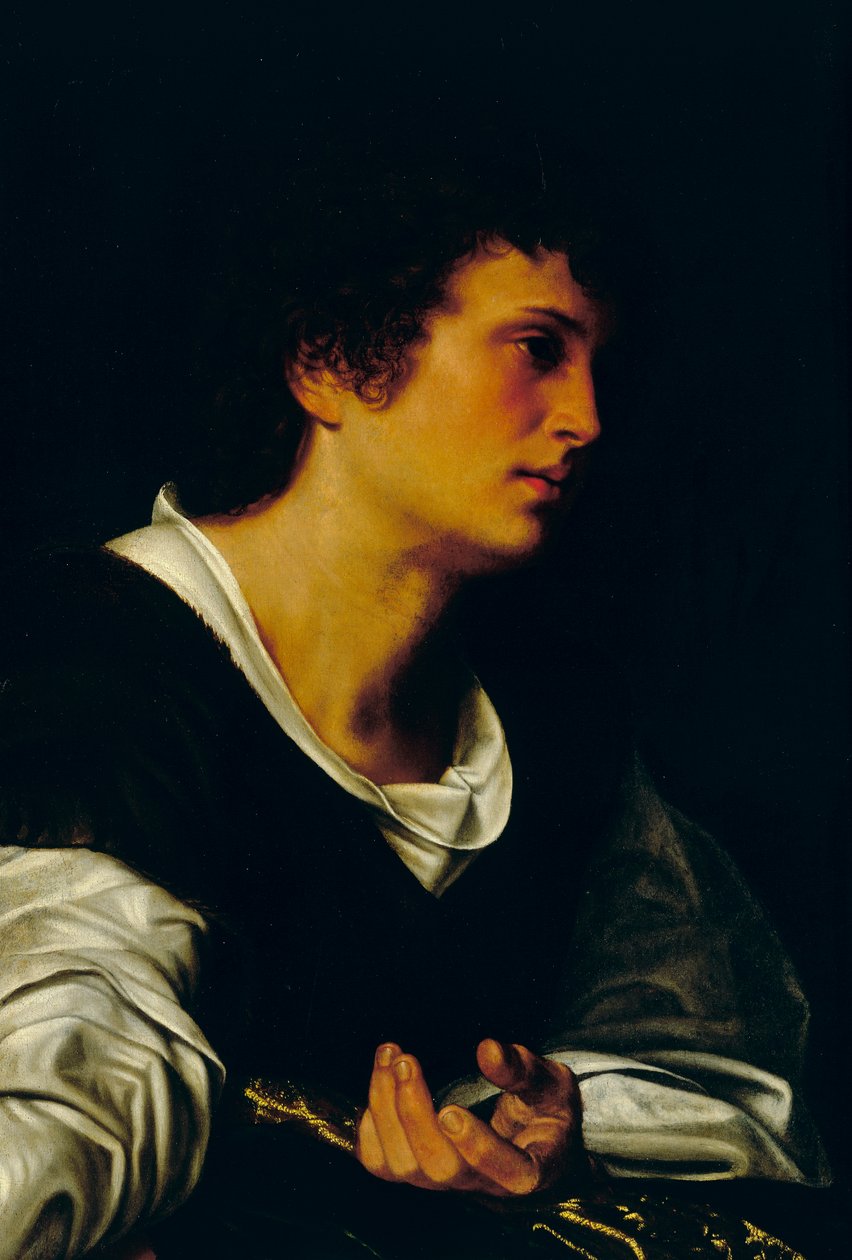 Figur av en ung mann, ca. 1530 (olje på lerret) av Giovanni Girolamo Savoldo