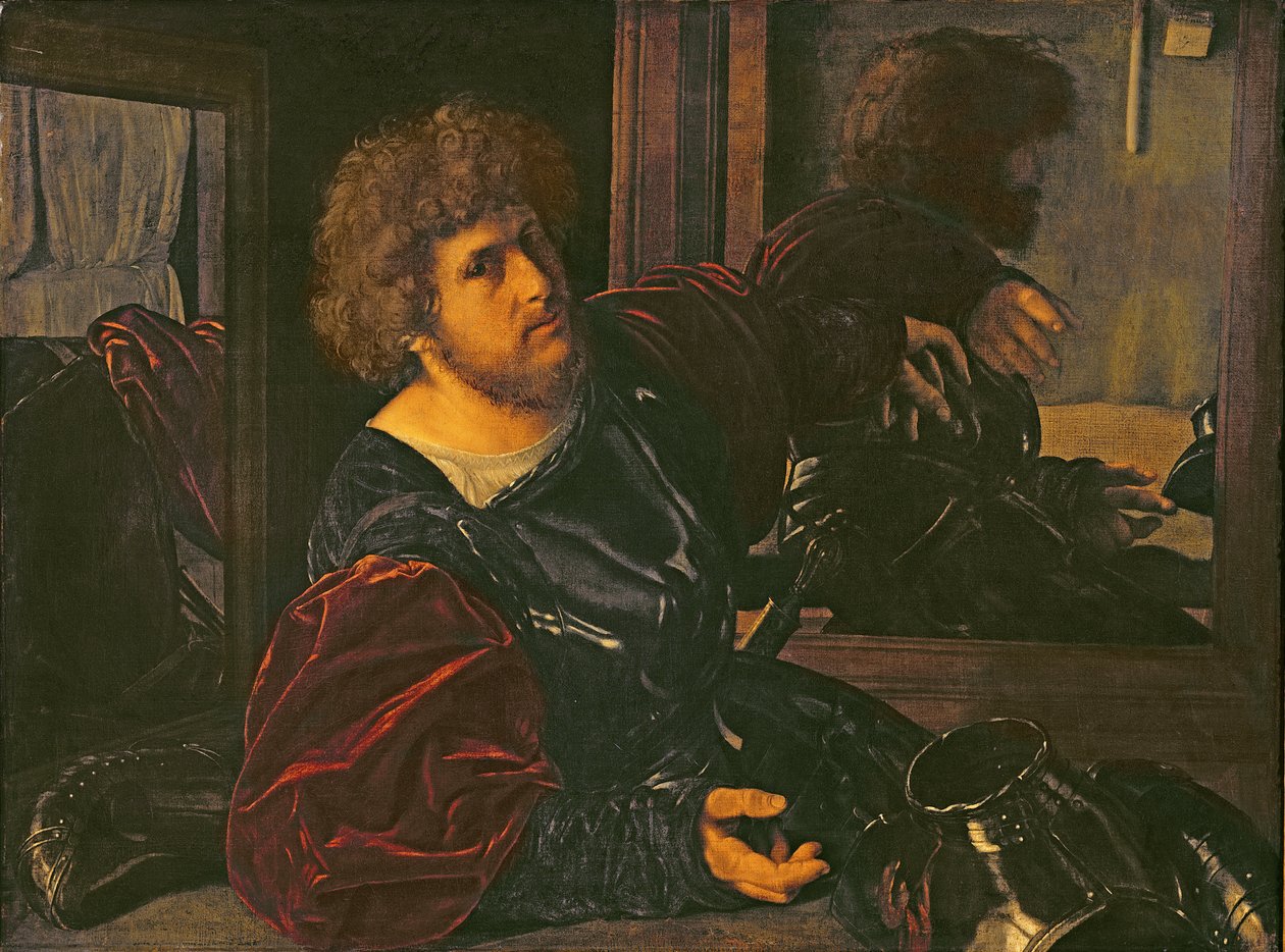 Portrett av Bernardo di Salla (olje på panel) av Giovanni Girolamo Savoldo