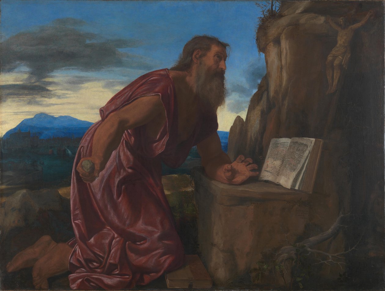 Saint Jerome, ca. 1527-1530 av Giovanni Girolamo Savoldo