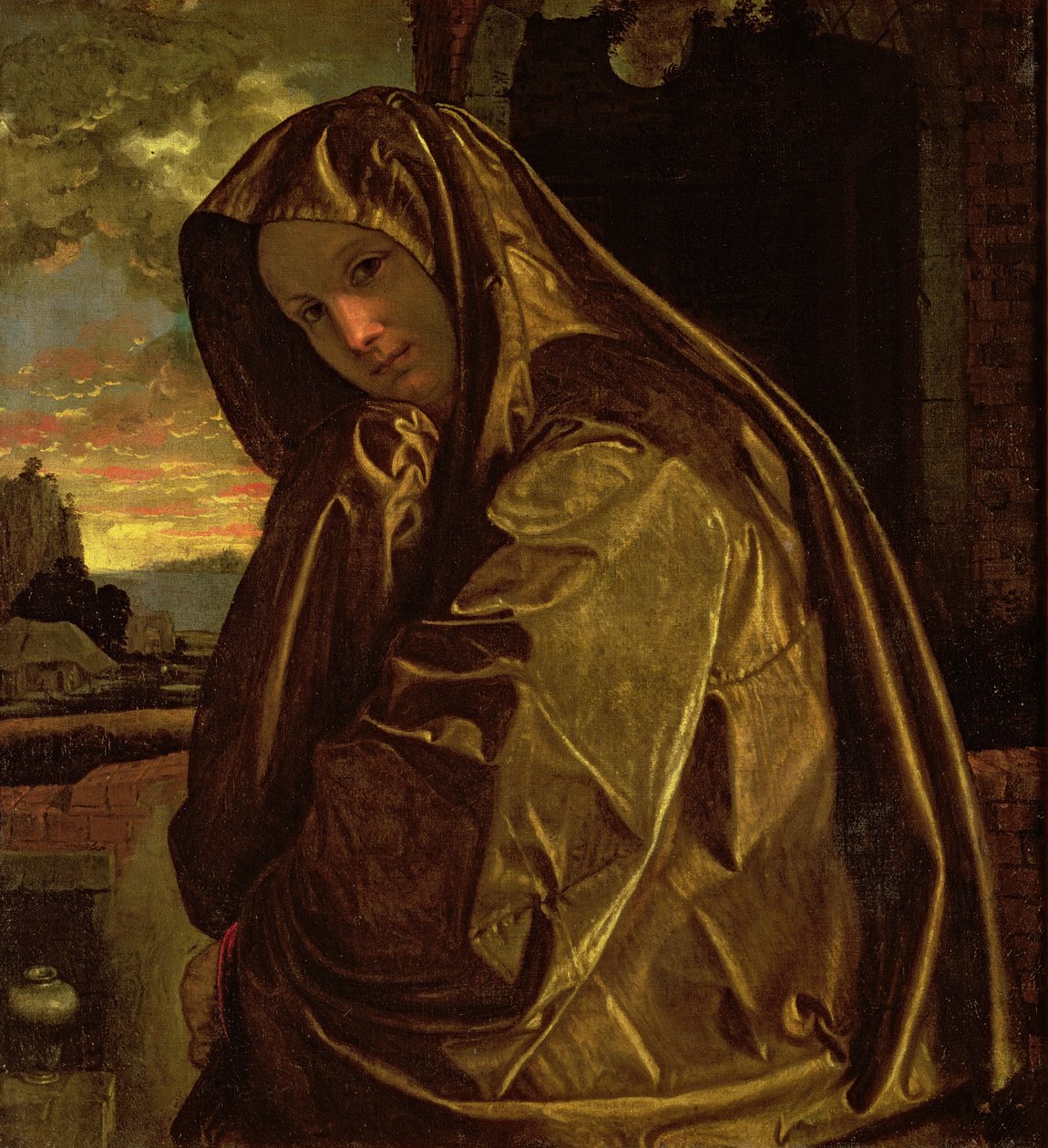 St. Maria Magdalena av Giovanni Girolamo Savoldo