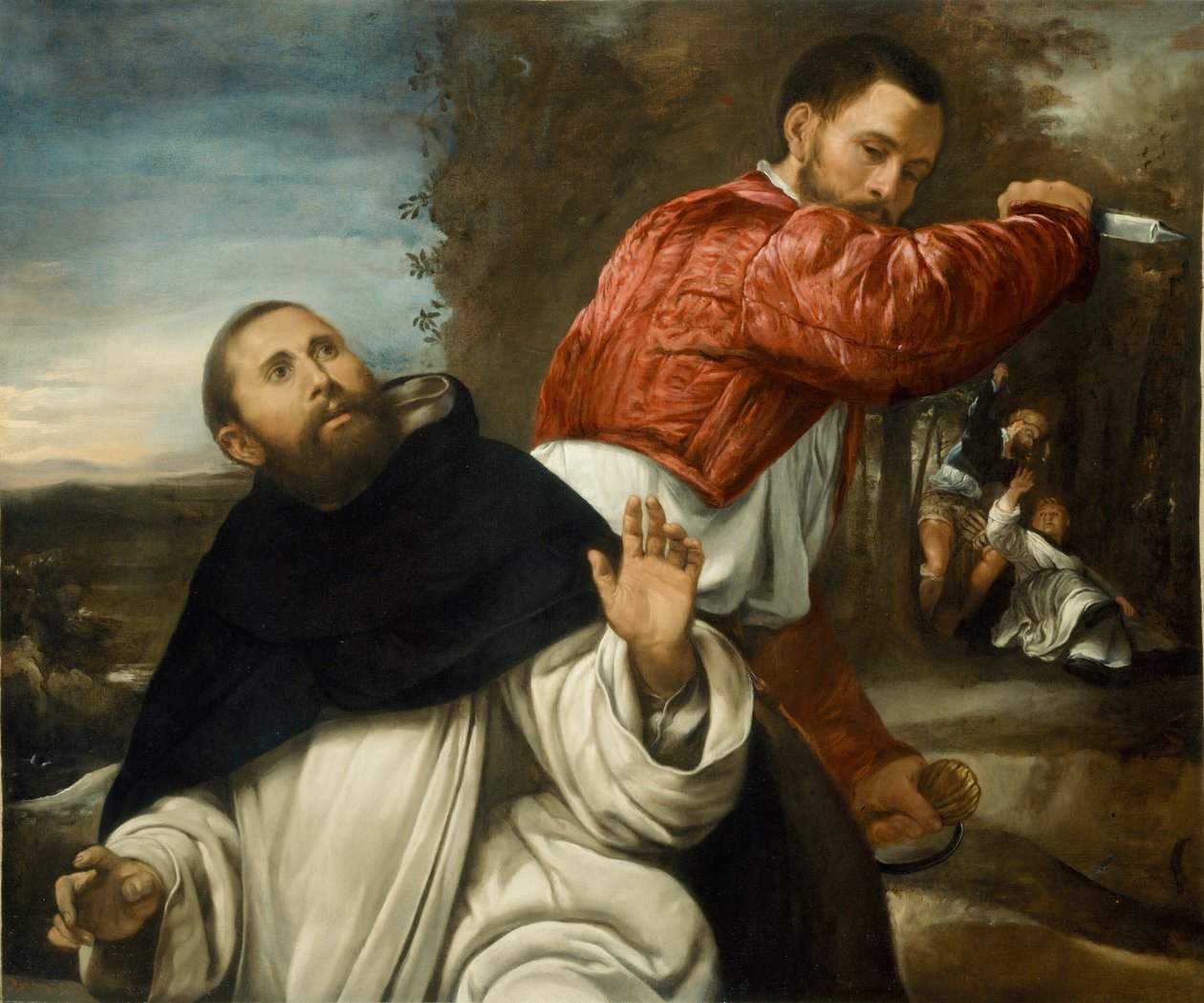St. Peter Martyrs død, 153035. av Giovanni Girolamo Savoldo