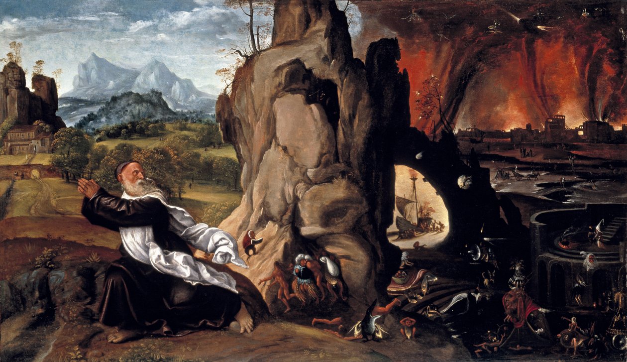 Torment of St. Anthony av Giovanni Girolamo Savoldo