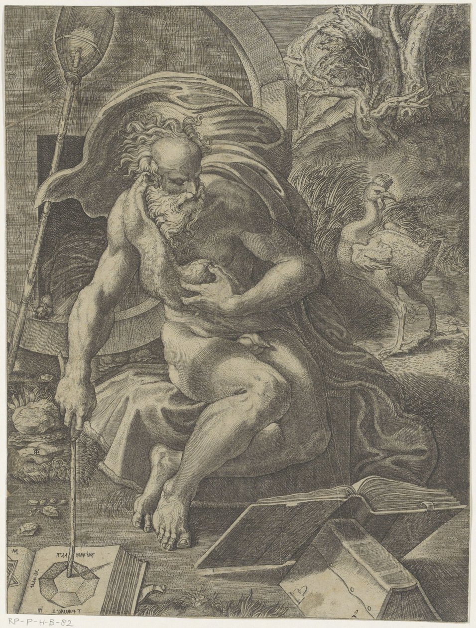 Diogenes av Giovanni Jacopo Caraglio (attributed to)