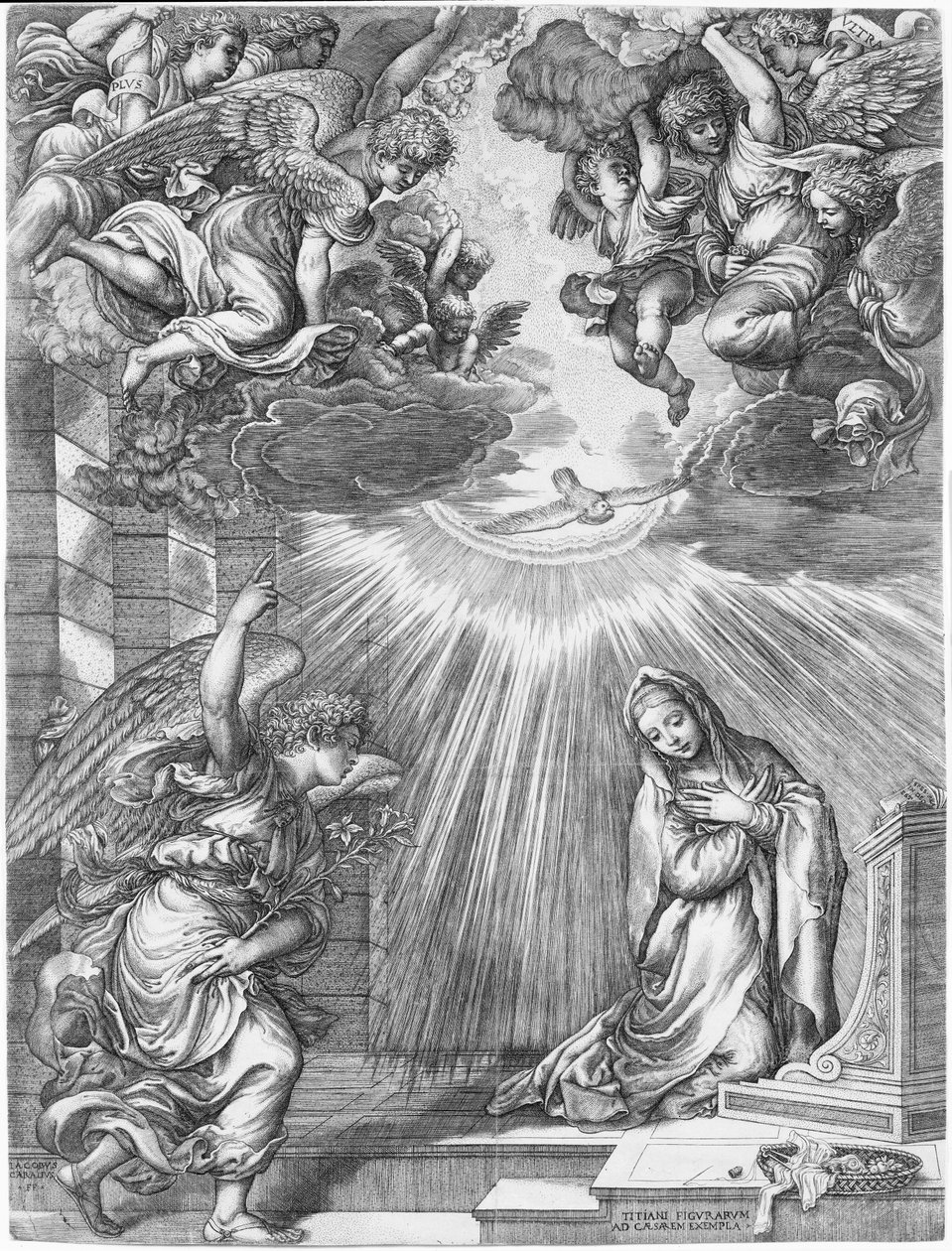 Bebudelsen, 1537. av Giovanni Jacopo Caraglio