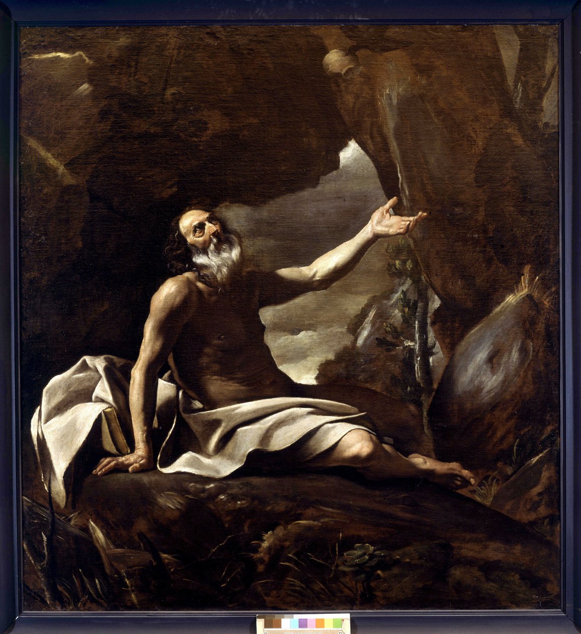 Elias matet av ravnen (olje på lerret) av Giovanni Lanfranco