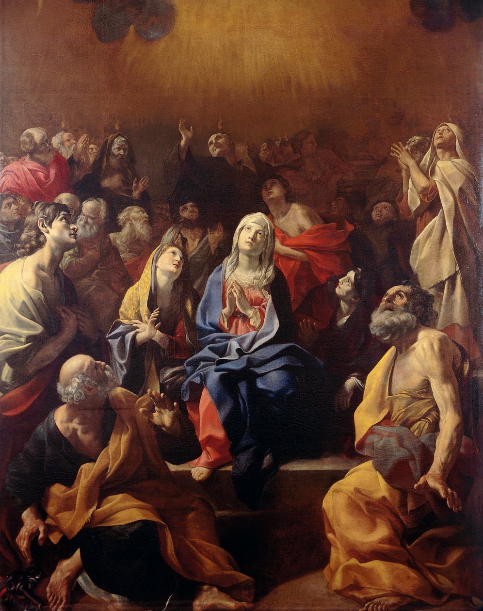Pinsedag av Giovanni Lanfranco (1582-1647), olje på lerret, 373x241 cm av Giovanni Lanfranco