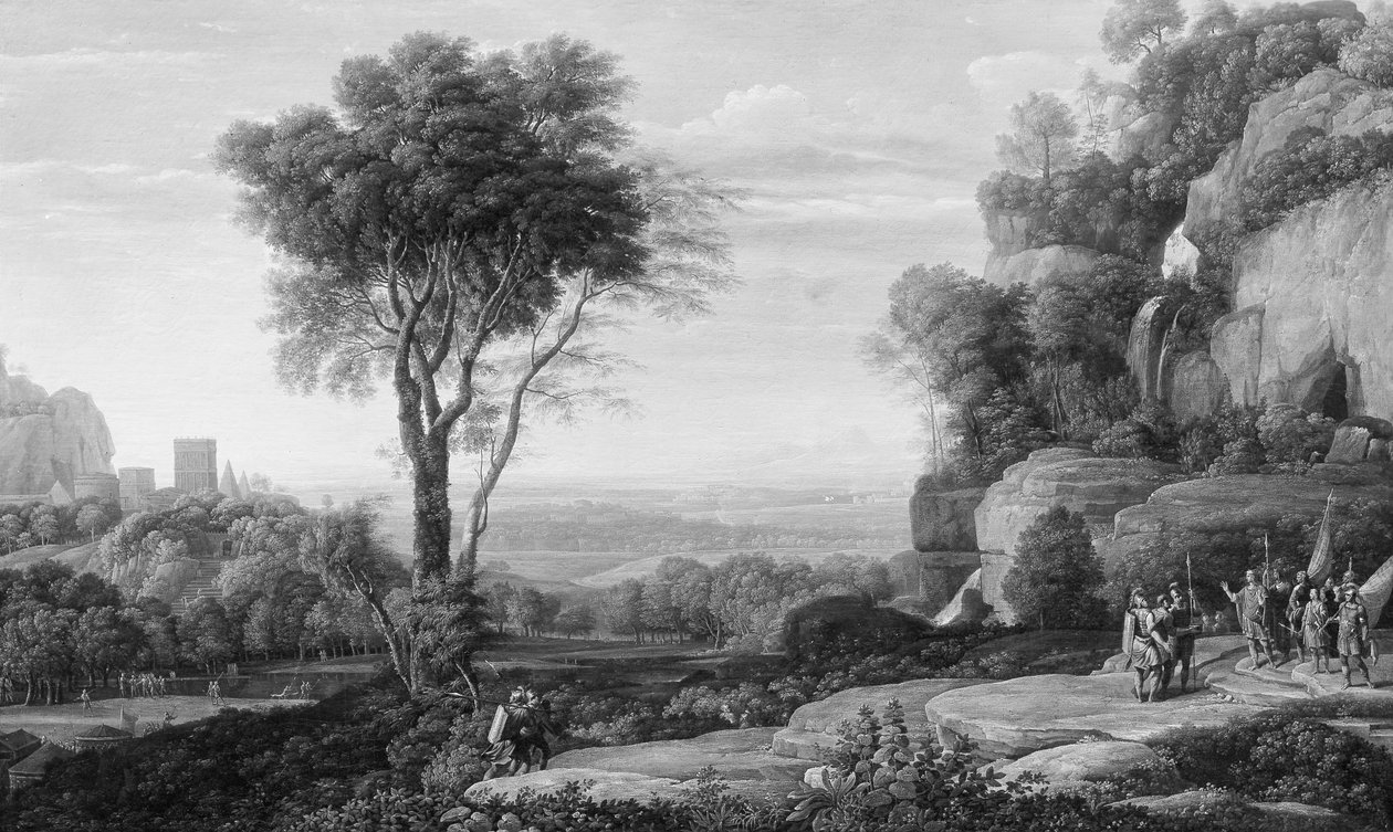 David ved Adullam-hulen. av Giovanni Maldura