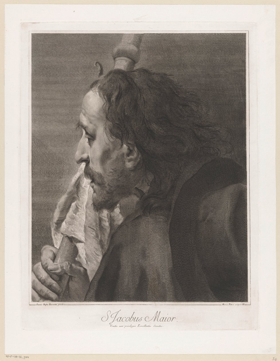 Apostelen Jakob den større S. Jacobus Maior apostler av Giovanni Marco Pitteri