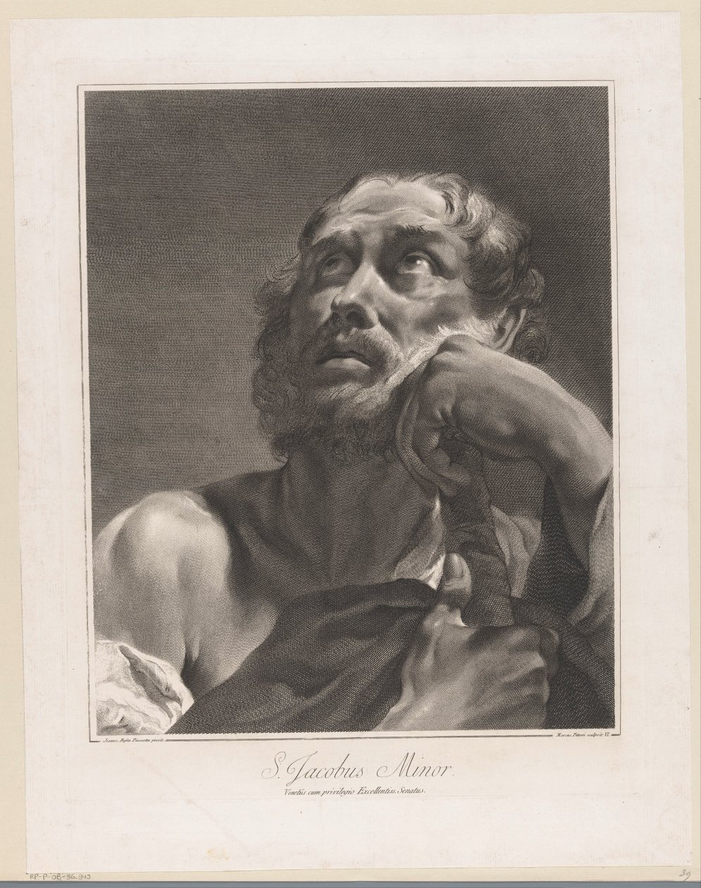 Apostelen Jakob den Mindre S. Jacobus Minor (tittel på objekt) Apostler (serietittel) av Giovanni Marco Pitteri