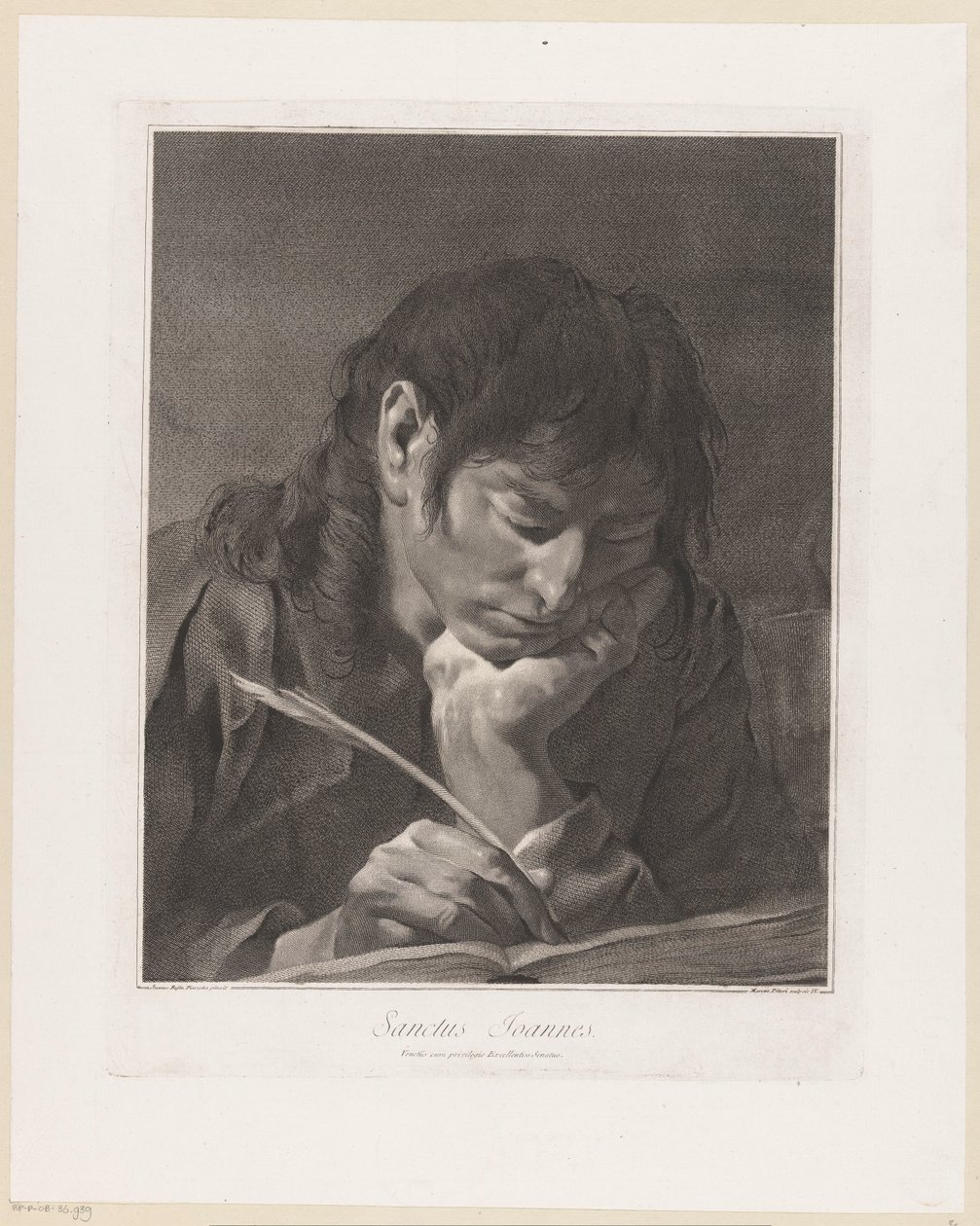 Apostelen Johannes Sanctus Joannes (tittel på objekt) Apostlene (serietittel) av Giovanni Marco Pitteri