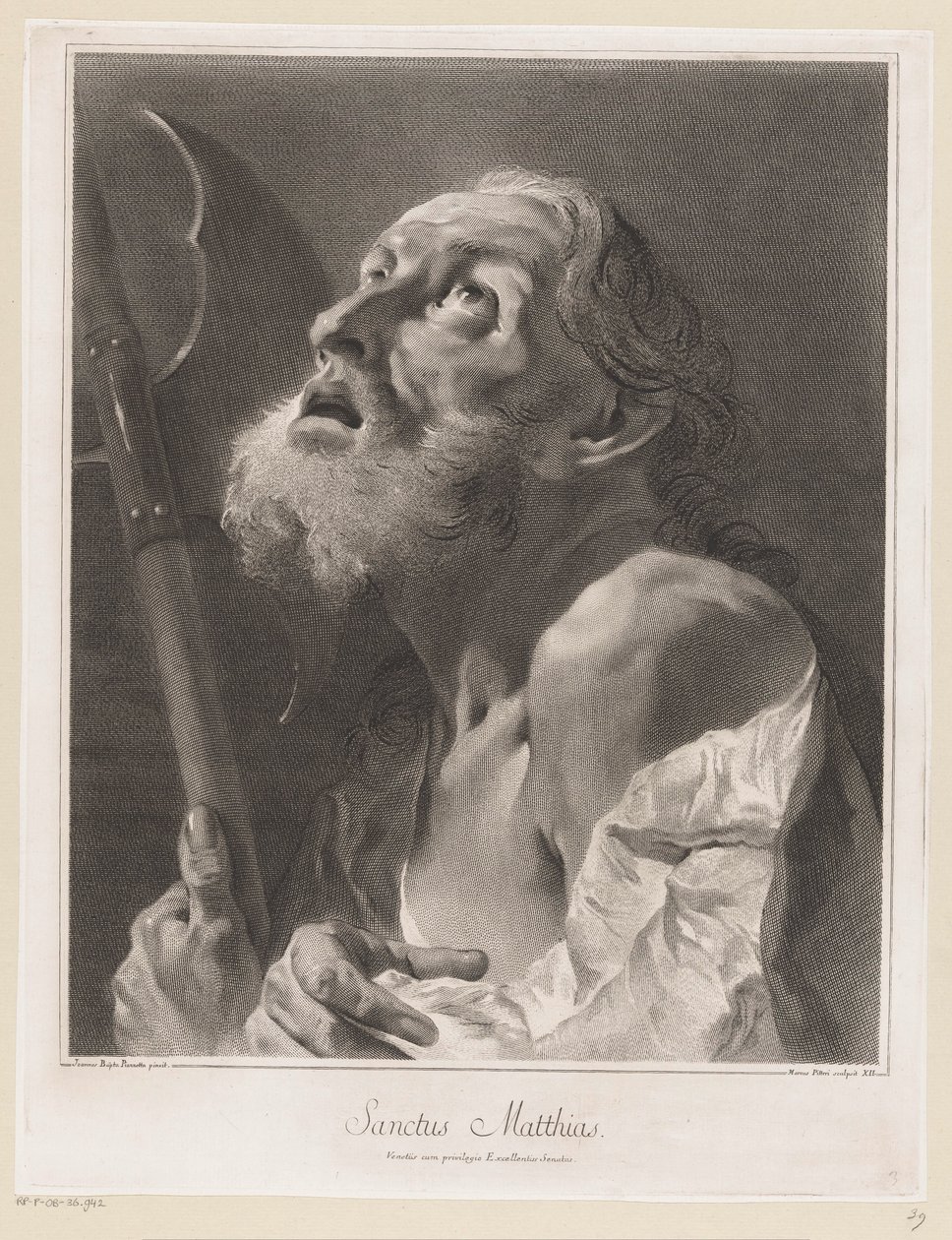 Apostelen Mattias Saint Matthias (tittel på objekt) Apostler (serietittel) av Giovanni Marco Pitteri