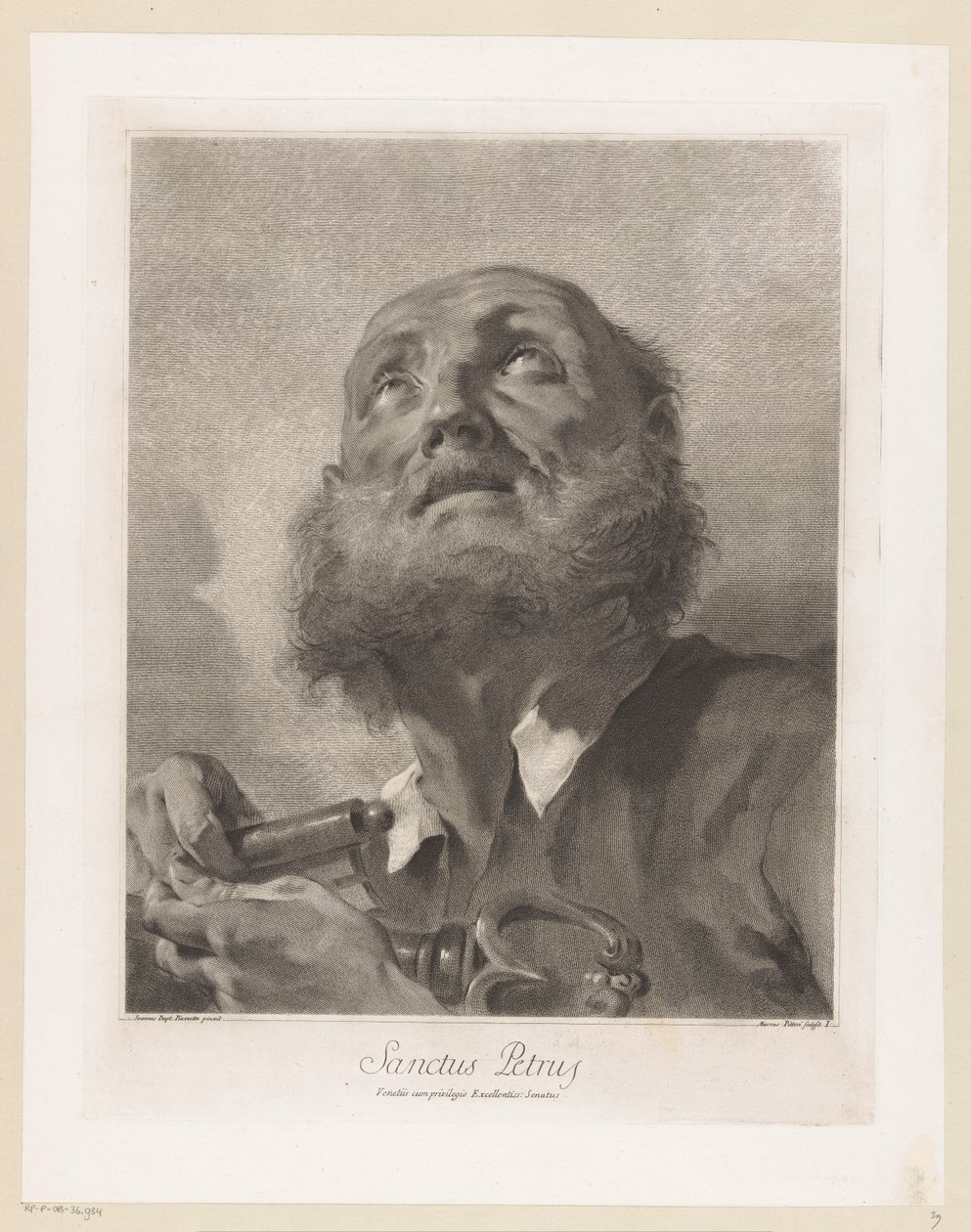 Apostelen Peter Saint Peter (tittel på objekt) Apostler (serietittel) av Giovanni Marco Pitteri