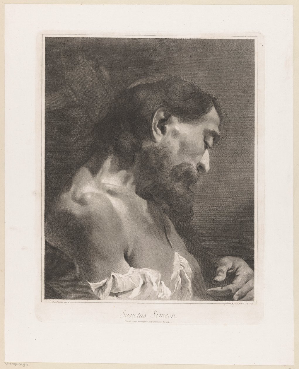Apostel Simon Sanctus Simeon (tittel på objekt) Apostelen (serietittel) av Giovanni Marco Pitteri