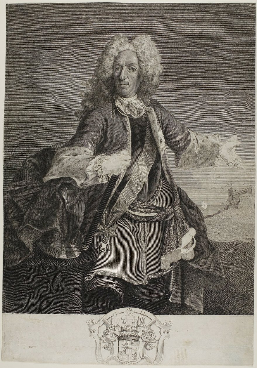 Johann Matthias, greve av Schulenburg. av Giovanni Marco Pitteri