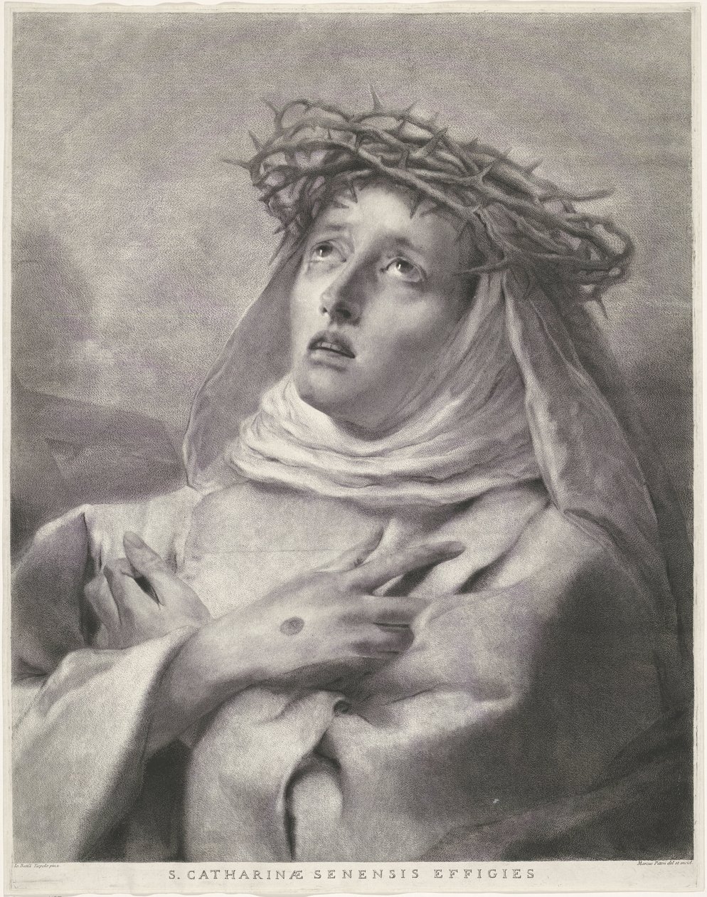 Den hellige Katarina av Siena av Giovanni Marco Pitteri