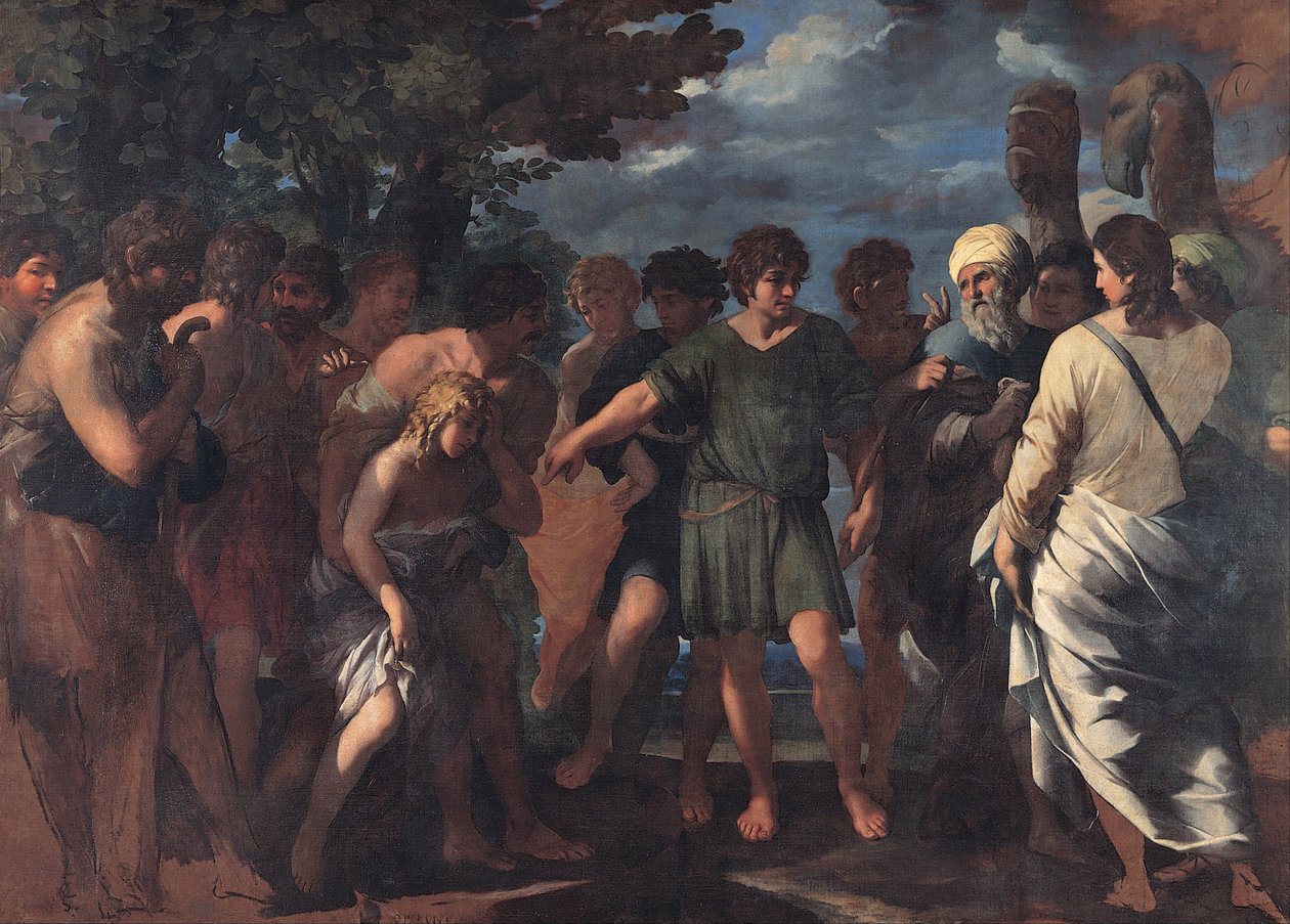 Joseph solgt av brødrene sine, 1636-1641 av Giovanni Maria Bottala