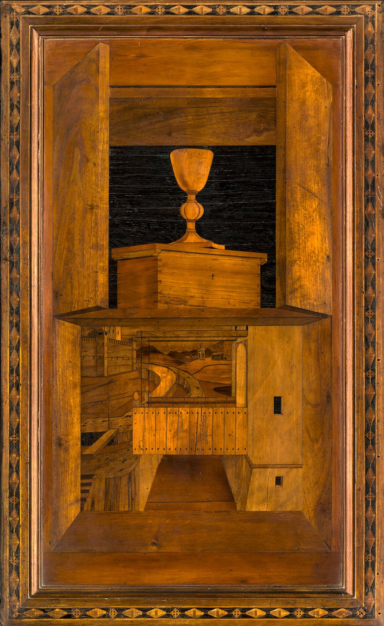 Lignaean Canonical Choir, innlagt av Giovanni Maria Platina 1484, Superior Stall av Giovanni Maria Platina