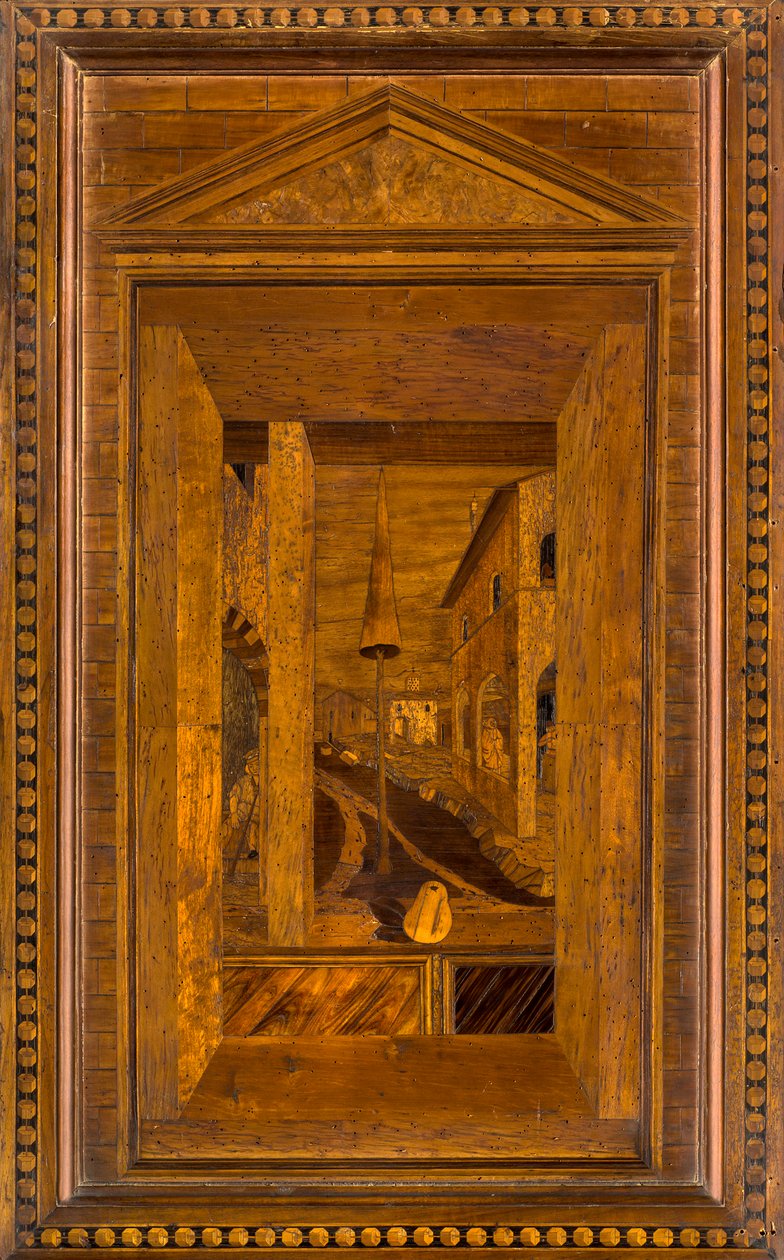 Lignaean Canonical Choir, innlagt av Giovanni Maria Platina 1484, Superior Stall av Giovanni Maria Platina