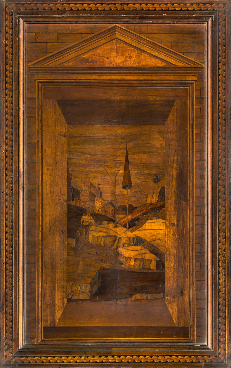 Lignaean Canonical Choir, innlagt av Giovanni Maria Platina 1484, Superior Stall av Giovanni Maria Platina