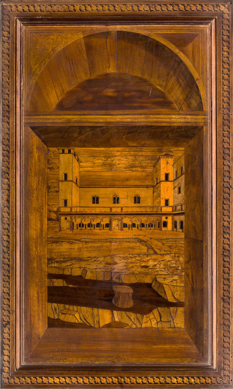 Lignaean Canonical Choir, innlagt av Giovanni Maria Platina 1484, Superior Stall av Giovanni Maria Platina