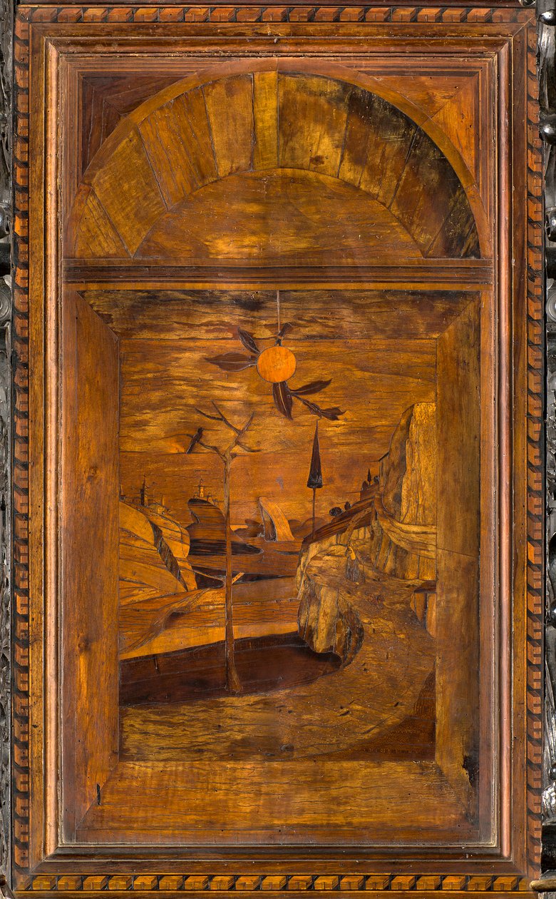 Lignaean Canonical Choir, innlagt av Giovanni Maria Platina 1484, Superior Stall av Giovanni Maria Platina