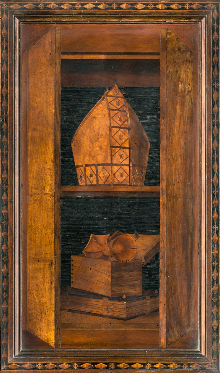 Lignaean Canonical Choir, innlagt av Giovanni Maria Platina 1484, Superior Stall av Giovanni Maria Platina