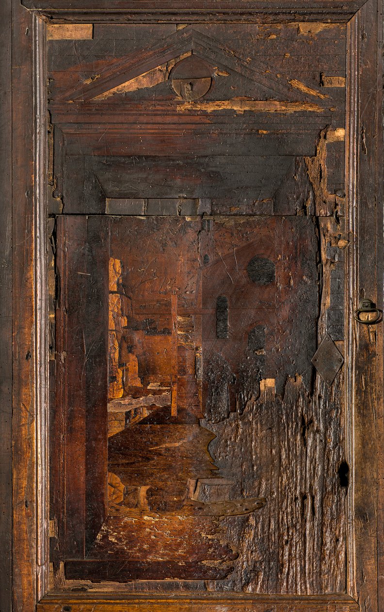 Lignaean Canonical Choir, innlagt av Giovanni Maria Platina 1484, Superior Stall av Giovanni Maria Platina