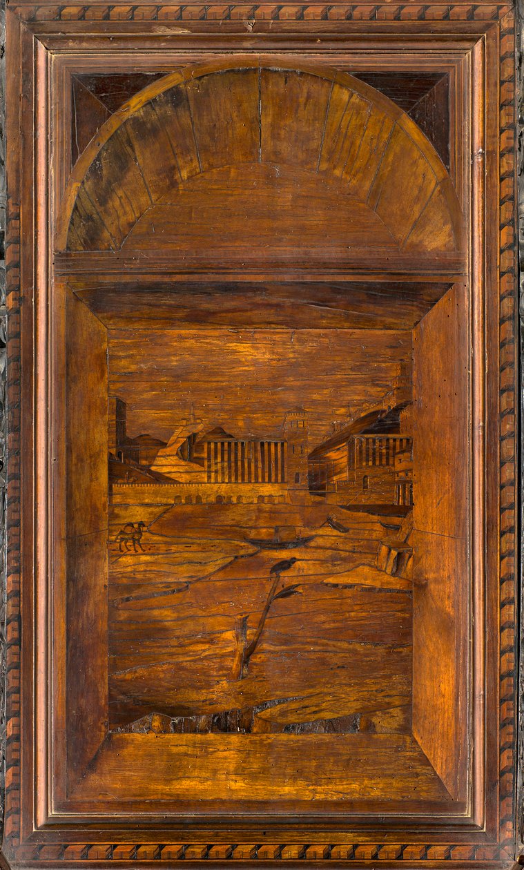 Lignaean Canonical Choir, innlagt av Giovanni Maria Platina 1484, Superior Stall av Giovanni Maria Platina