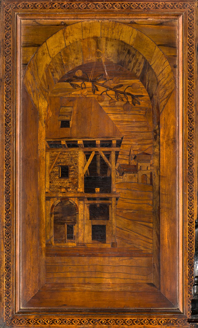 Lignaean Canonical Choir, innlagt av Giovanni Maria Platina 1484, Superior Stall av Giovanni Maria Platina