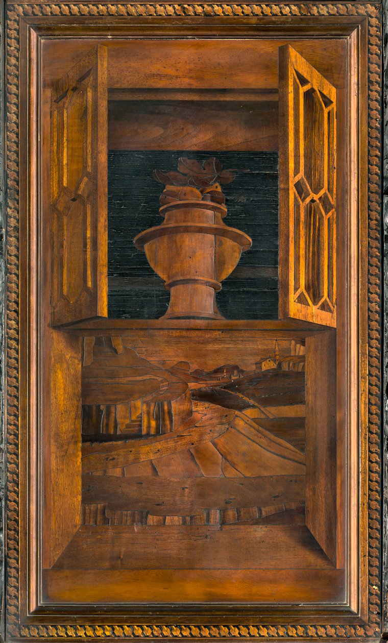 Lignaean Canonical Choir, innlagt av Giovanni Maria Platina 1484, Superior Stall av Giovanni Maria Platina
