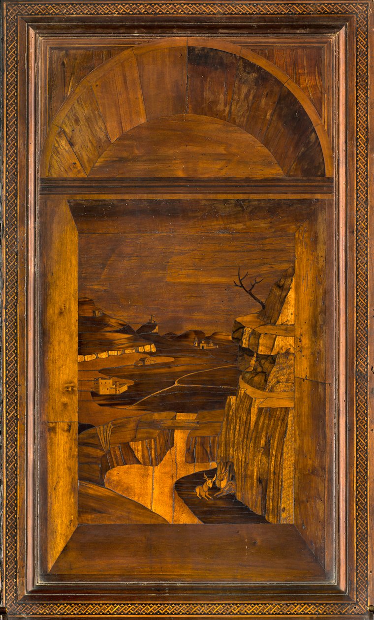 Lignaean Canonical Choir, innlagt av Giovanni Maria Platina 1484, Superior Stall av Giovanni Maria Platina