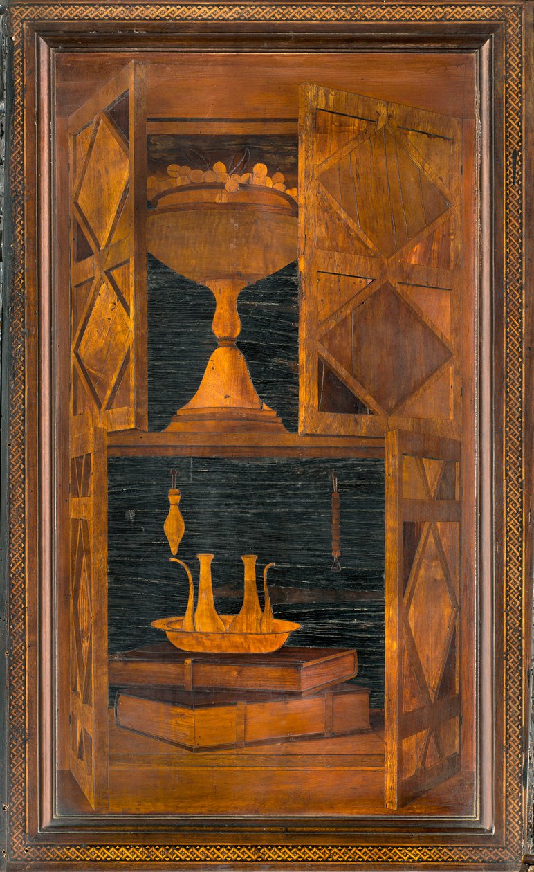 Lignaean Canonical Choir, innlagt av Giovanni Maria Platina 1484, Superior Stall av Giovanni Maria Platina