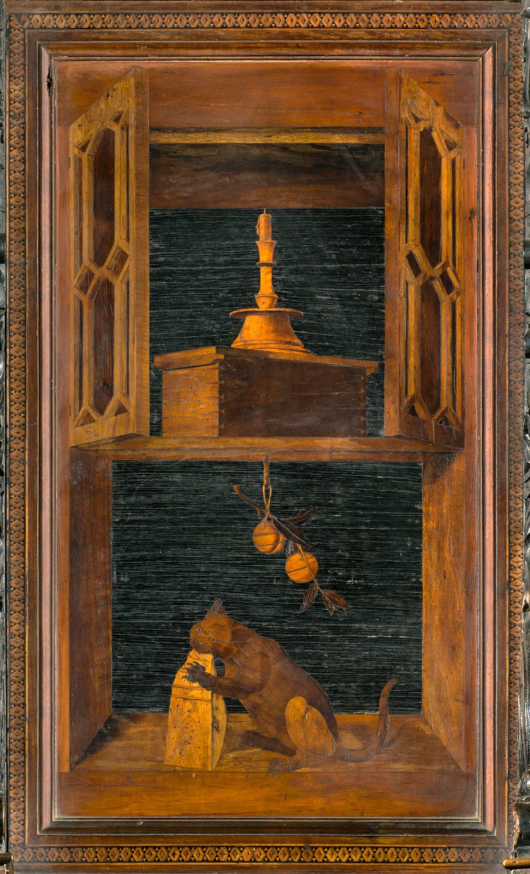 Lignaean Canonical Choir, innlagt av Giovanni Maria Platina 1484, Superior Stall av Giovanni Maria Platina