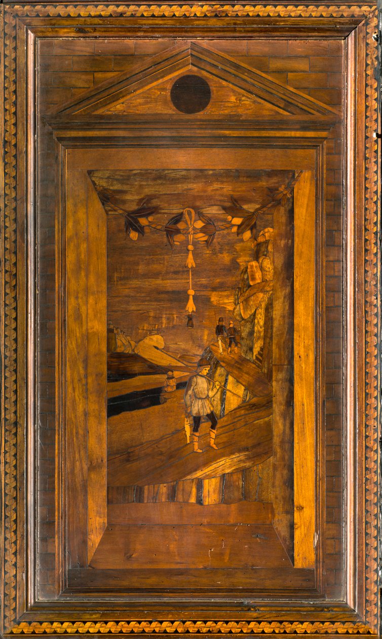 Lignaean Canonical Choir, innlagt av Giovanni Maria Platina 1484, Superior Stall av Giovanni Maria Platina