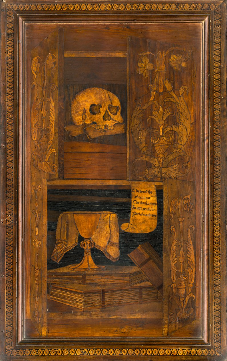 Lignaean Canonical Choir, innlagt av Giovanni Maria Platina 1484, Superior Stall av Giovanni Maria Platina