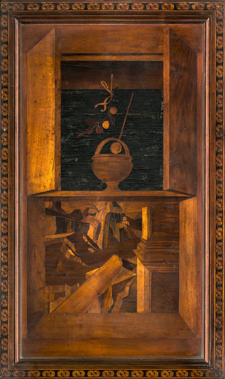 Lignaean Canonical Choir, innlagt av Giovanni Maria Platina 1484, Superior Stall av Giovanni Maria Platina