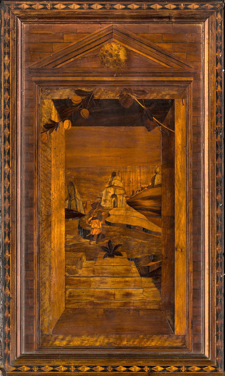 Lignaean Canonical Choir, innlagt av Giovanni Maria Platina 1484, Superior Stall av Giovanni Maria Platina