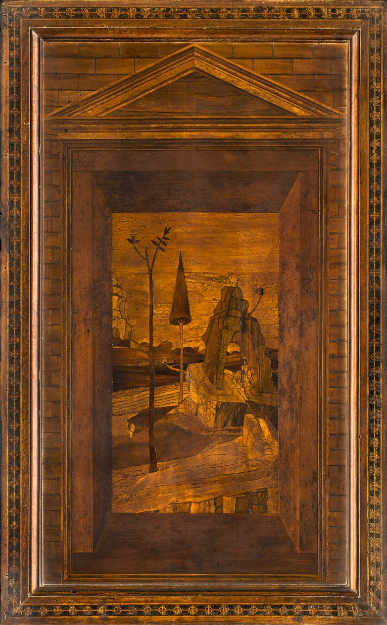 Lignaean Canonical Choir, innlagt av Giovanni Maria Platina 1484, Superior Stall av Giovanni Maria Platina