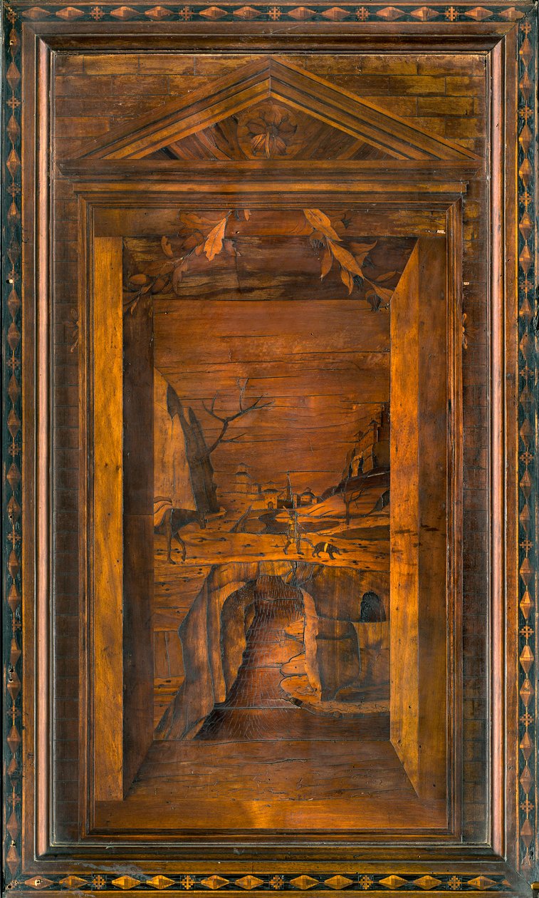 Lignaean Canonical Choir, innlagt av Giovanni Maria Platina 1484, Superior Stall av Giovanni Maria Platina