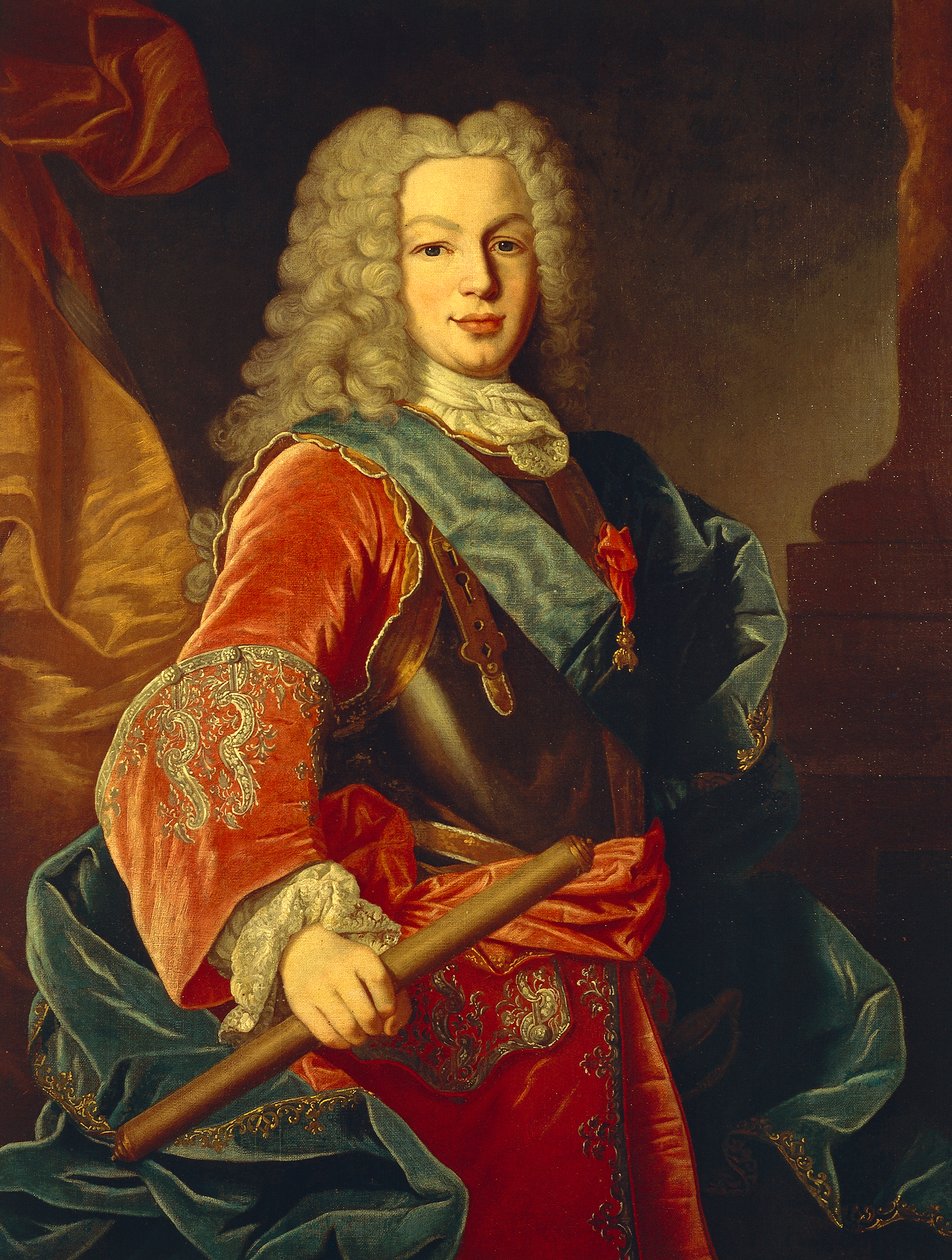 Portrett av Filip V av Spania (Versailles av Giovanni Maria delle called Mulinaretto Piane