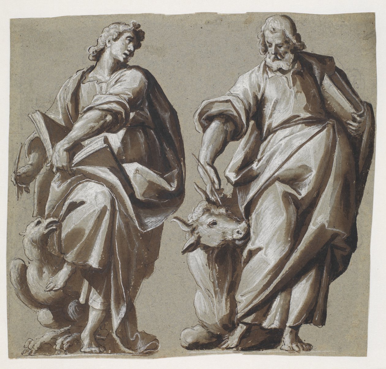 Evangelistene Johannes og Lukas av Giovanni Mauro della Rovere