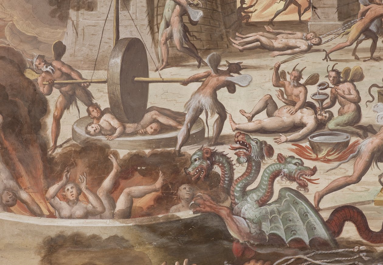 Hell, 1614 (detalj av 3498680) av Giovanni Mauro della Rovere